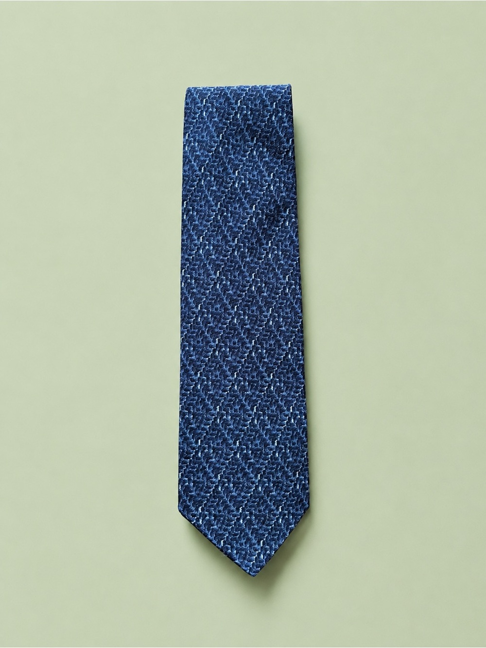 Vintage Giorgio Armani Cravatte Silk Tie – Made in Italy – Textured Blue